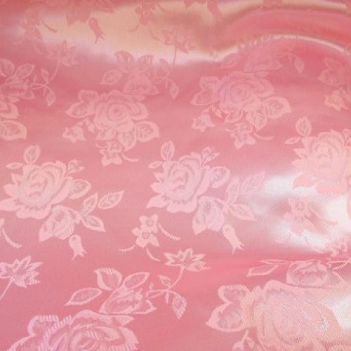 Brocade Jacquard Satin Pink 60 Inch Fabric By the Yard from The Fa...