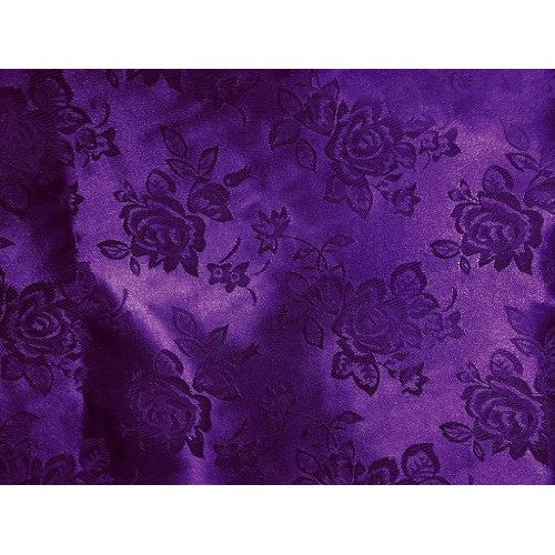 Brocade Jacquard Satin Purple 60 Inch Fabric By the Yard from The ...