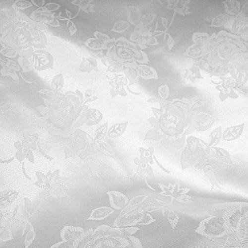 Brocade Jacquard Satin White 60 Inch Fabric By the Yard from The F...