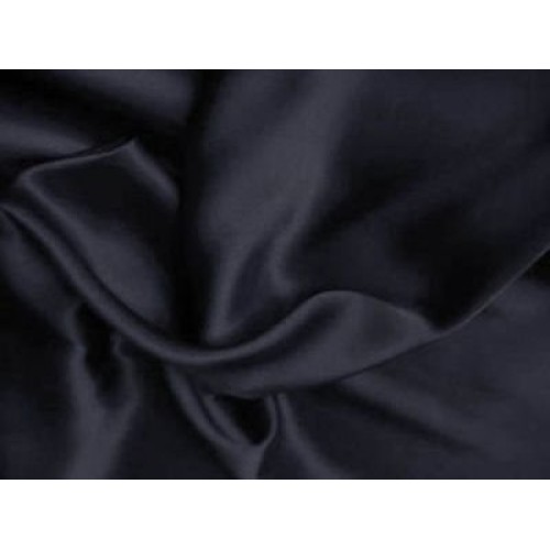 EconoRolls 100% Polyester Silky Satin Charmeuse Black 60 Inch Fab...