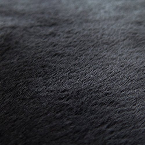 Faux Fake Fur Solid Velboa Black 60 Inch Fabric by The Yard F.E. ...