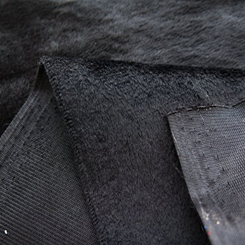 Faux Fake Fur Solid Velboa Black 60 Inch Fabric by The Yard F.E. ...