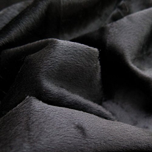 Faux Fake Fur Solid Velboa Black 60 Inch Fabric by The Yard F.E. ...