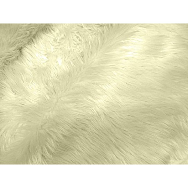 Black Shag Faux Fur Fabric 60 Wide