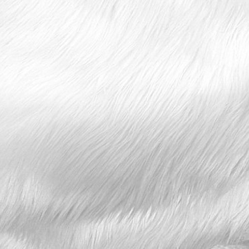 Faux Fur Luxury Shag White 60 Inch Wide Fabric by The Yard F.E.