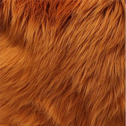 Faux Fur Mongolian Caramel 60 Inch Wide Fabric By the Yard F.E.