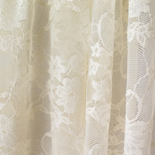 Giselle Stretch Floral Lace Ivory 58 Inch Wide Fabric by The Yard ...