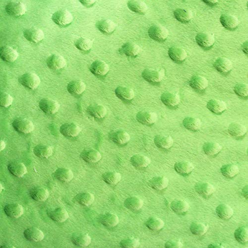 Lime Minky Cuddle Dimple Dot Fabric, 60” Inches Wide – Sold By The...
