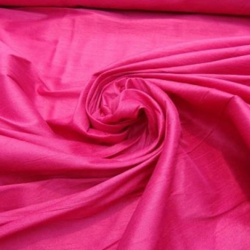 LUVFABRICS Fuchsia Shantung Dupioni Faux Silk Fabric Per Yard