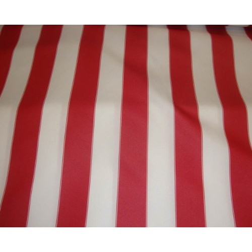 LUVFABRICS Red White Waterproof Outdoor Canvas Fabric 60 600 Deni...
