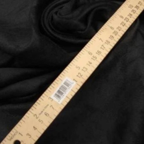 LUVFABRICS Suede Microfiber Polyester Black Suede Upholstery Drape...