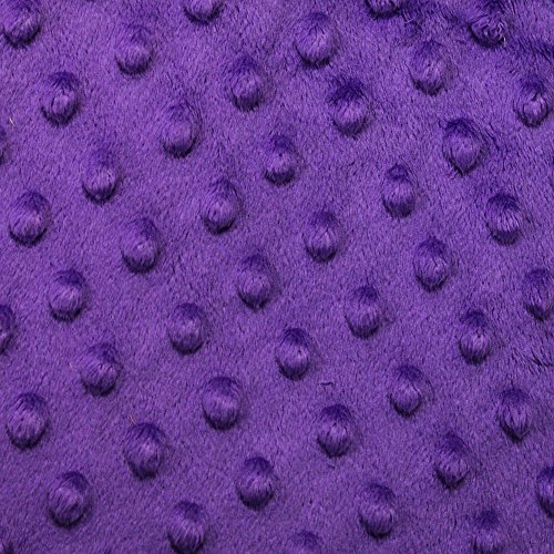 Purple Minky Cuddle Dimple Dot Fabric, 60 Inches Wide - Sold By T...