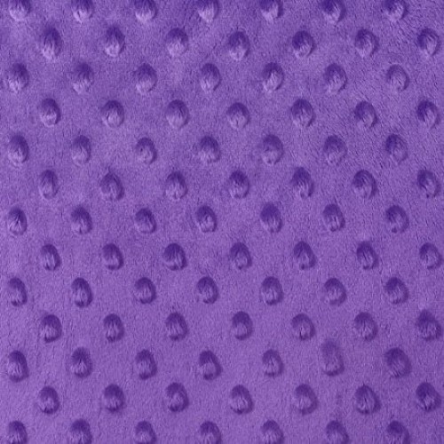 Purple Minky Dimple Dot Fabric Sold By the Yard Purple