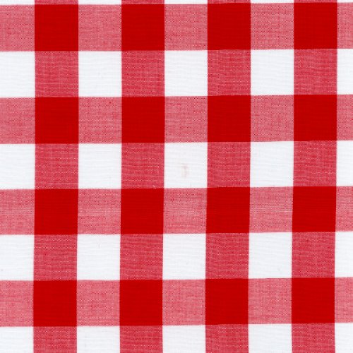 Red Gingham Check Fabric 1 check 20 Yards Wholesale By The Bolt