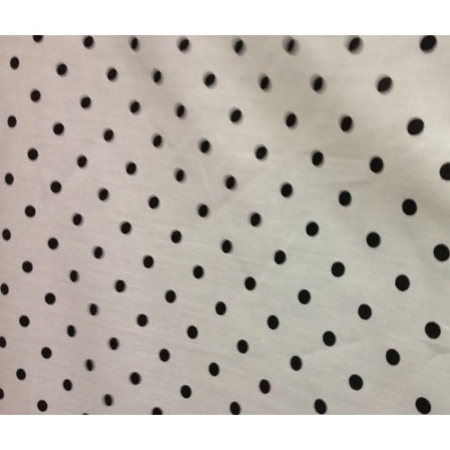 Small Polka Dot Poly Cotton Black Dots on White 58 Inch Fabric By ...