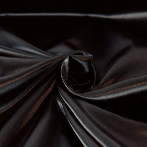 Solid Satin Fabric - Black - 60 Width - Sold BTY