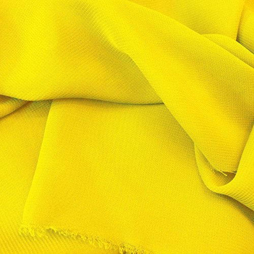 Solid Sheer Chiffon Fabric Polyester Dress 58 Inch Wide- Fabric by...