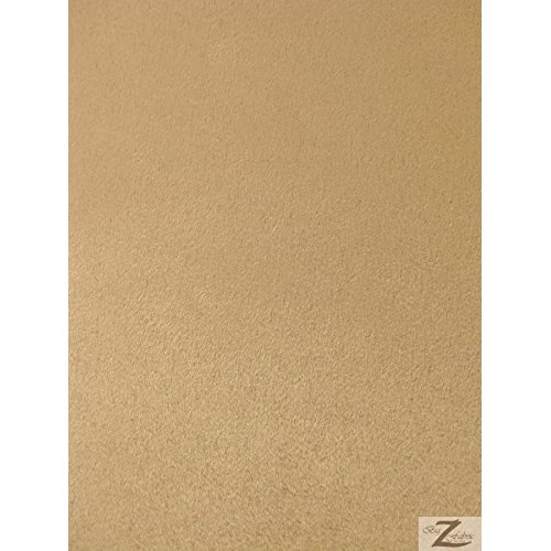 Suede Microsuede Upholstery Fabric-Camel- 58 Sold By The Yard -Pa...