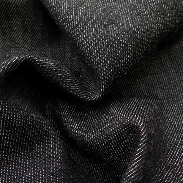 ℳ Black Gray Denim B-1 Cotton Soft Med 60 Inch Wide Fabric by The ...