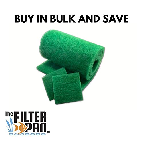 The Filter Pro Green Coarse Filter Media, 2 Thick, 28 x 120 Rol...