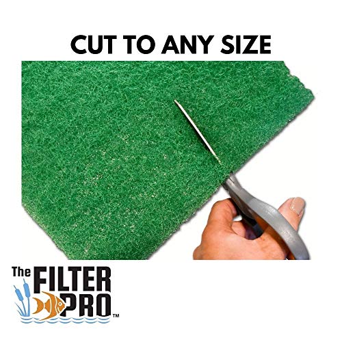 The Filter Pro Green Coarse Filter Media, 2 Thick, 28 x 120 Rol...