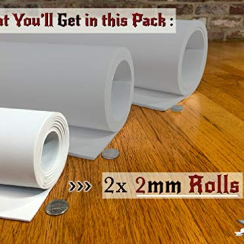 2-Pack EVA Foam Cosplay - 2 Pack: 2mm Thick White Large 35 x 59 ...
