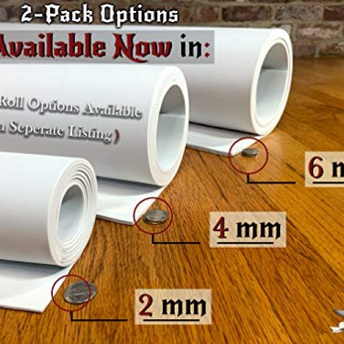 2-Pack EVA Foam Cosplay - 2 Pack: 2mm Thick White Large 35 x 59 ...