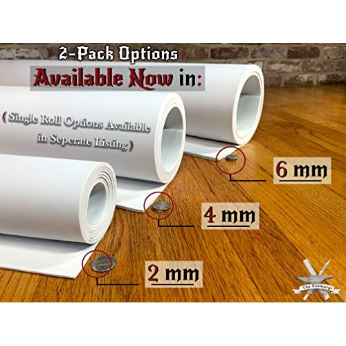 2-Pack EVA Foam Cosplay - 2 Pack: 2mm Thick White Large 35 x 59 ...