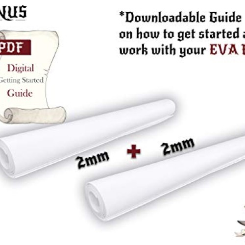 2-Pack EVA Foam Cosplay - 2 Pack: 2mm Thick White Large 35 x 59 ...