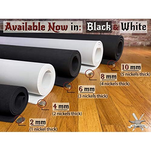 EVA Foam Cosplay - 6mm Thick 2mm to 10mm - Black or White - Larg...