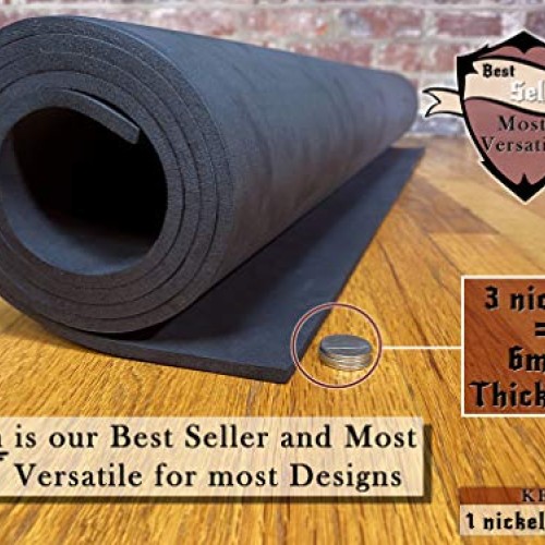 EVA Foam Cosplay - 6mm Thick 2mm to 10mm - Black or White - Larg...