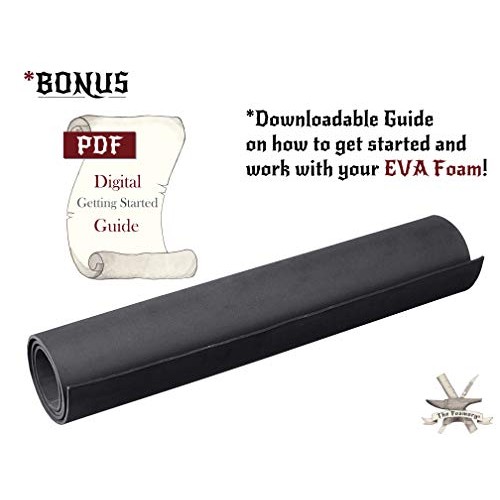 EVA Foam Cosplay - 6mm Thick 2mm to 10mm - Black or White - Larg...