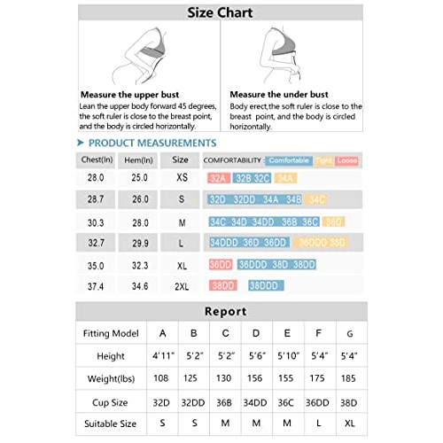 Women’s Longline Sports Bra Wirefree Padded Medium Support Yoga Br...