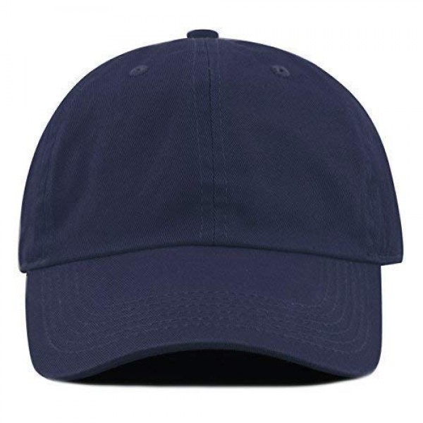 The Hat Depot 300N Washed Low Profile Cotton and Denim Baseball Ca...