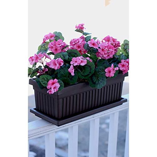 Venetian Flower Box Saucer - The HC Companies 30-Inch Rectangular ...