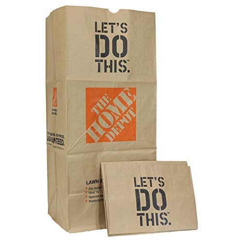 THE HOME DEPOT Heavy Duty Brown Paper 30 Gallon Lawn and Refuse Ba...