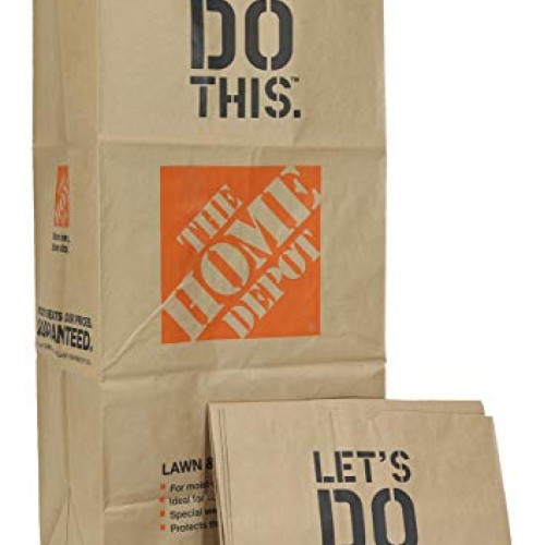 THE HOME DEPOT Heavy Duty Brown Paper 30 Gallon Lawn and Refuse Ba...