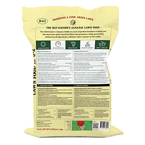 The Old Farmers Almanac Lawn Food Fertilizer, 5,000 sq. ft.