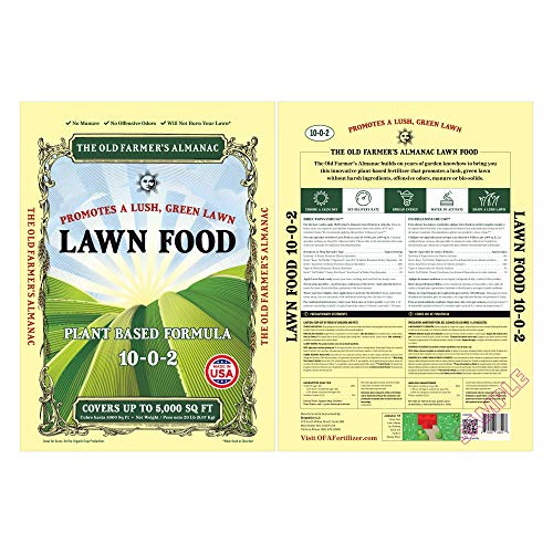 The Old Farmers Almanac Lawn Food Fertilizer, 5,000 sq. ft.