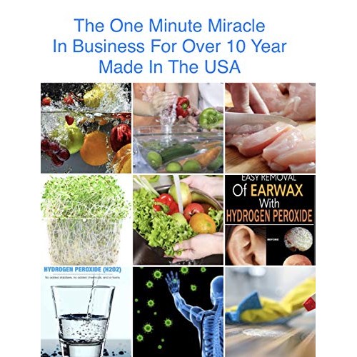 Miracle Brite Smile MOUTHWASH - 3% Food Grade Hydrogen Peroxide an...