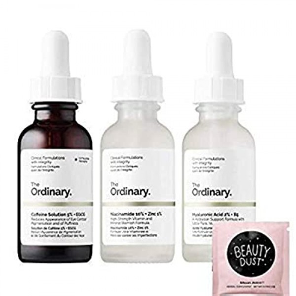 The Ordinary Face Serum Set! Caffeine Solution 5%+EGCG! Hyaluronic...