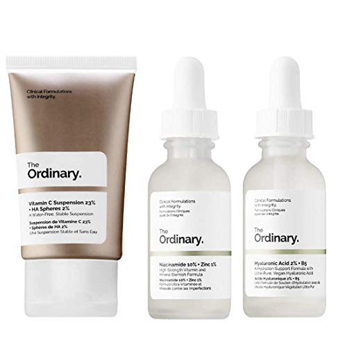 The Ordinary Facial Treatment Set! Includes Vitamin C Cream, Hyalu...