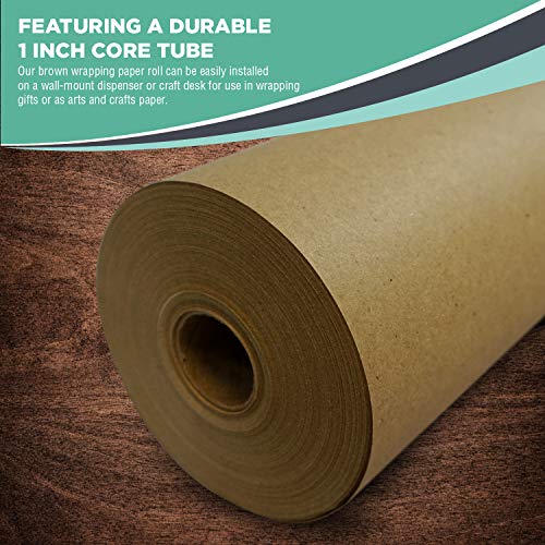 Kraft Brown Wrapping Paper Roll 48 x 1,800 150 ft – 100% Recyc...