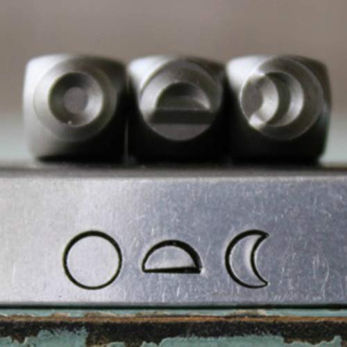 Brand New 4mm Moon Phase Metal Punch Design 3 Stamp Set - Supply G...