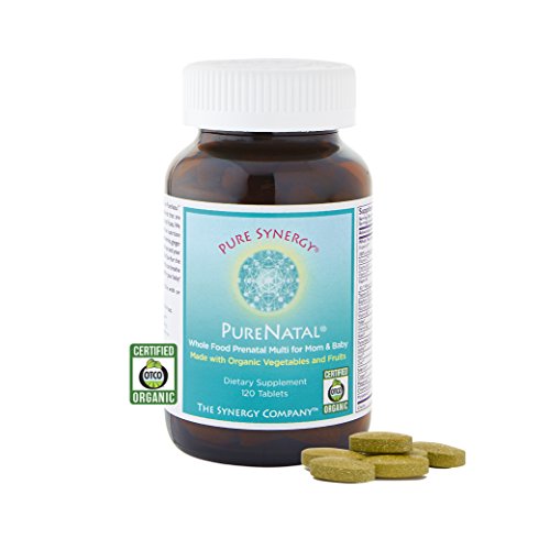 Pure Synergy PureNatal 120 Tablets Prenatal Vitamin Made w/ Orga...