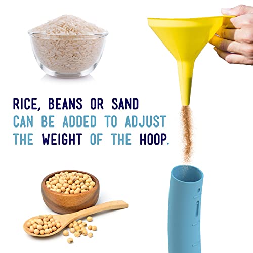 The Toyagator Hula Hoop for Kids, Pink & Blue 6 Section Premium Qu...