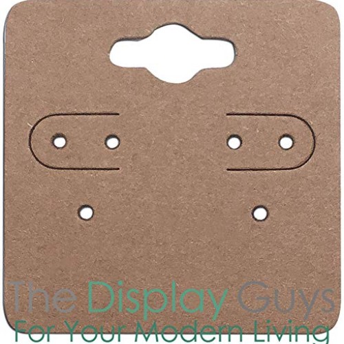 500-Pack 2x2 Pre-Punched Hanging Jewelry Earrings Display Cards B...