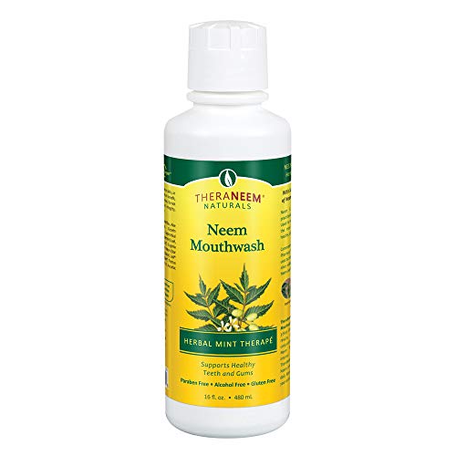 TheraNeem Neem Mouthwash, Herbal Mint | Freshens Breath, Supports ...