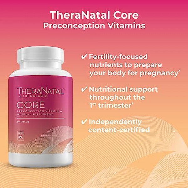 Theralogix TheraNatal Core Preconception Vitamin Supplement - 90-D...