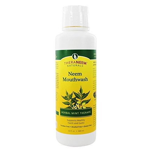 Theraneem Organix Herbal Neem Mouthwash,Mint Therape 16 Ounce Pac...